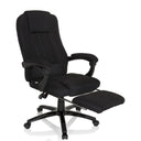 Siège de direction pour bureau à domicile RELAX CL190 noir avec repose-pieds intégré et accoudoirs de MyBuero