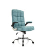 Siège de direction pour bureau à domicile RELAX WD 100 avec revêtement en tissu vert menthe et pied brillant de MyBuero