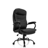 Siège pivotant RELAX XXL B en similicuir noir avec rembourrage capitonné de hjh OFFICE
