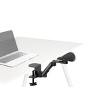 Accoudoir noir RELEX RT1 avec fixation de table et bras articulé réglable de hjh OFFICE
