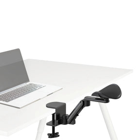 Accoudoir noir RELEX RT1 avec fixation de table et bras articulé réglable de hjh OFFICE