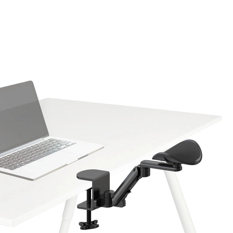 Accoudoir noir RELEX RT1 avec fixation de table et bras articulé réglable de hjh OFFICE