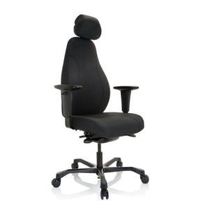 Siège de direction de qualité professionnelle RESISTIO XXL noir avec appui-tête et accoudoirs de hjh OFFICE