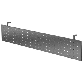 Écran de protection couleur graphite RSI 12 G avec motifs de perforations carrées et deux supports de hjh OFFICE PRO