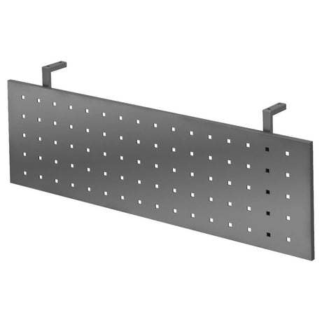 Façade couleur graphite RSI 12 G avec motif de perforations carrées et deux supports de hjh OFFICE PRO