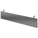 Écran de protection couleur graphite RSI 12 G avec motifs de perforations carrées et deux supports de hjh OFFICE PRO