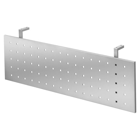 Écran de protection argenté RSI 12 S avec motif de trous carrés et deux supports de hjh OFFICE PRO