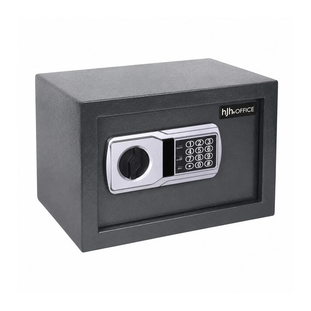 Coffre-fort Safe Compact Basic anthracite avec clavier numérique et poignée rotative de hjh OFFICE