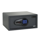 Coffre-fort noir SAFE COMPACT I avec verrouillage numérique à clavier et boîtier en métal de hjh OFFICE