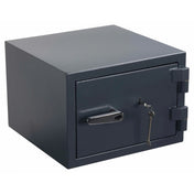 Coffre-fort Safe Compact Pro anthracite avec une poignée de porte et deux clés de hjh OFFICE