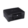 Coffre-fort noir Safe Compact Slim avec boîtier robuste et une serrure de hjh OFFICE