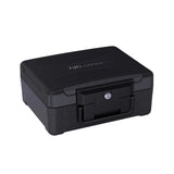 Coffre-fort noir Safe Compact Slim avec boîtier robuste et une serrure de hjh OFFICE