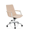 Siège de bureau à domicile SARANTO II beige avec accoudoirs et pied chromé de hjh OFFICE