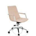 Siège de bureau à domicile SARANTO II beige avec accoudoirs et pied chromé de hjh OFFICE