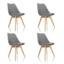 SCANDI 4 | Lot de 4 - Chaise à coque 