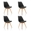 SCANDI 4 | Lot de 4 - Chaise à coque 