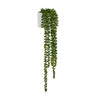 Plante artificielle tombante Senecio Climb de couleur verte avec cache-pot blanc de hjh OFFICE