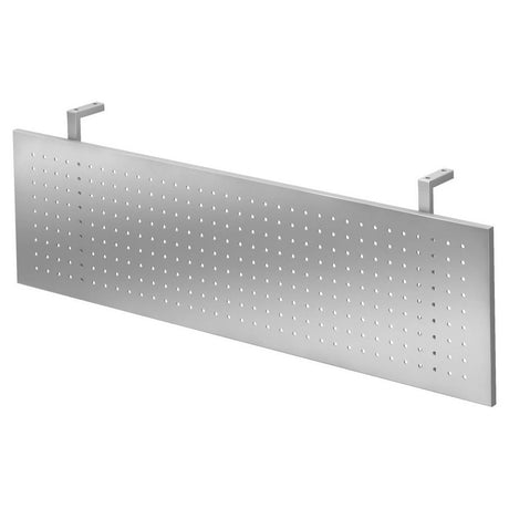 Écran d'occultation argenté SI S avec motif perforé et deux supports de fixation de hjh OFFICE PRO