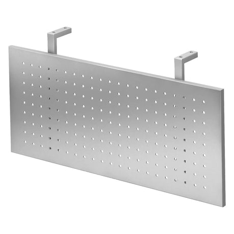Écran de protection argenté SI S avec motif perforé et deux supports supérieurs de hjh OFFICE PRO