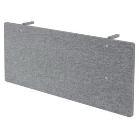 Écran acoustique pour espace genoux SIA gris chiné en feutre avec deux supports de hjh OFFICE PRO