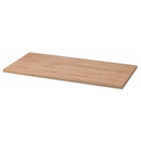 Plateau de table rectangulaire SIGNA 6008 aspect noyer avec surface lisse de hjh OFFICE PRO