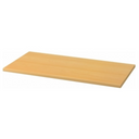Plateau de table rectangulaire SIGNA 6008 aspect hêtre clair avec surface lisse de hjh OFFICE PRO