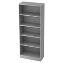 Étagère grise SIGNA B 6000 avec cinq tablettes et design ouvert de hjh OFFICE PRO