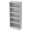 Étagère blanche SIGNA B 6000 avec cinq plateaux et une largeur de 80 cm de hjh OFFICE PRO