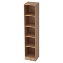 Étagère SIGNA B 6040 aspect noyer avec quatre niches ouvertes de hjh OFFICE PRO