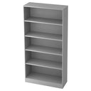 Étagère grise SIGNA B 6400 avec cinq tablettes et design ouvert de hjh OFFICE PRO