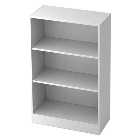 Étagère blanche SIGNA B 6500 avec trois niveaux et une largeur de 80 cm de hjh OFFICE PRO