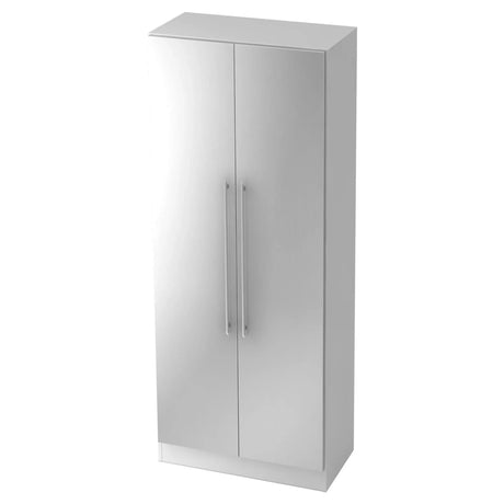 Armoire blanche SIGNA G 7200 avec deux poignées tubulaires argentées de hjh OFFICE PRO