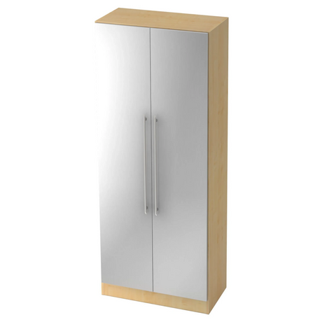 Armoire SIGNA G 7200 aspect érable avec poignées rails en plastique argenté de hjh OFFICE PRO