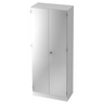 Armoire de bureau blanche SIGNA K 6200 SG à deux portes et poignée argentée de hjh OFFICE PRO