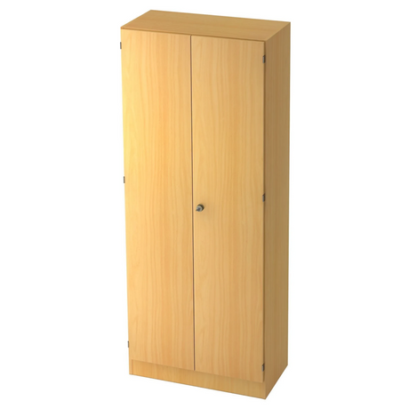 Armoire de bureau SIGNA K 6200 SG aspect hêtre clair avec deux portes et une serrure de hjh OFFICE PRO