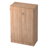 Armoire SIGNA K 6550 SG aspect noyer avec deux portes et une serrure centrale de hjh OFFICE PRO
