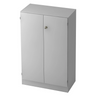 Armoire métallique grise SIGNA K 6550 SG avec deux portes et une serrure de hjh OFFICE PRO
