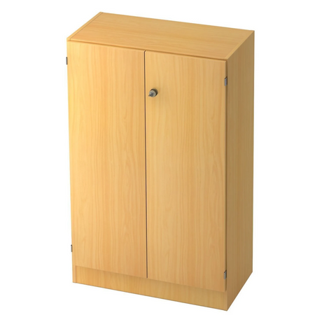 Armoire à dossiers SIGNA K 6550 SG aspect hêtre avec deux portes et une serrure de hjh OFFICE PRO