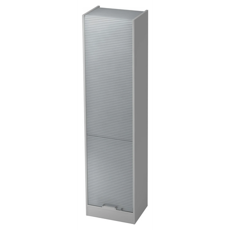Armoire à dossiers en métal grise SIGNA R 50 avec poignée en chrome argenté de hjh OFFICE PRO
