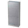 Armoire à dossiers grise SIGNA R 90 en métal avec portes à lamelles et poignée chromée de hjh OFFICE PRO