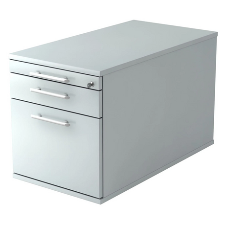 Caisson bureau sur roulettes SIGNA TC20 gris en plastique avec trois poignées tubulaires de hjh OFFICE PRO