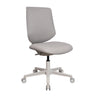 Siège de bureau à domicile Sitflex Lady de couleur taupe avec pied et roulettes blancs de hjh OFFICE