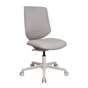 Siège de bureau à domicile Sitflex Lady de couleur taupe avec pied et roulettes blancs de hjh OFFICE