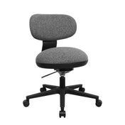 Siège de bureau à domicile SITMOTION B avec revêtement en tissu gris et pied étoilé noir à roulettes de hjh OFFICE