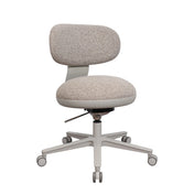 Siège de bureau à domicile SITMOTION W avec revêtement en tissu gris et piètement clair à roulettes de hjh OFFICE