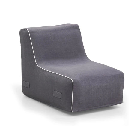 Canapé Gonflable Sitzolo Air gris avec passepoil blanc et housse en tissu de hjh LIVING
