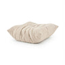 Pouf Sitzolo Podi beige avec surface matelassée et forme carrée de hjh LIVING