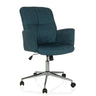 Siège de bureau à domicile SOLAO 400 avec revêtement en tissu pétrole et piètement étoile brillant de hjh OFFICE