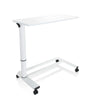 Bureau assis-debout blanc STAND II avec pied réglable en hauteur et quatre roulettes de hjh OFFICE