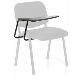 Chaise à quatre pieds TABLET XT 600 en noir avec tablette d'écriture intégrée de hjh OFFICE